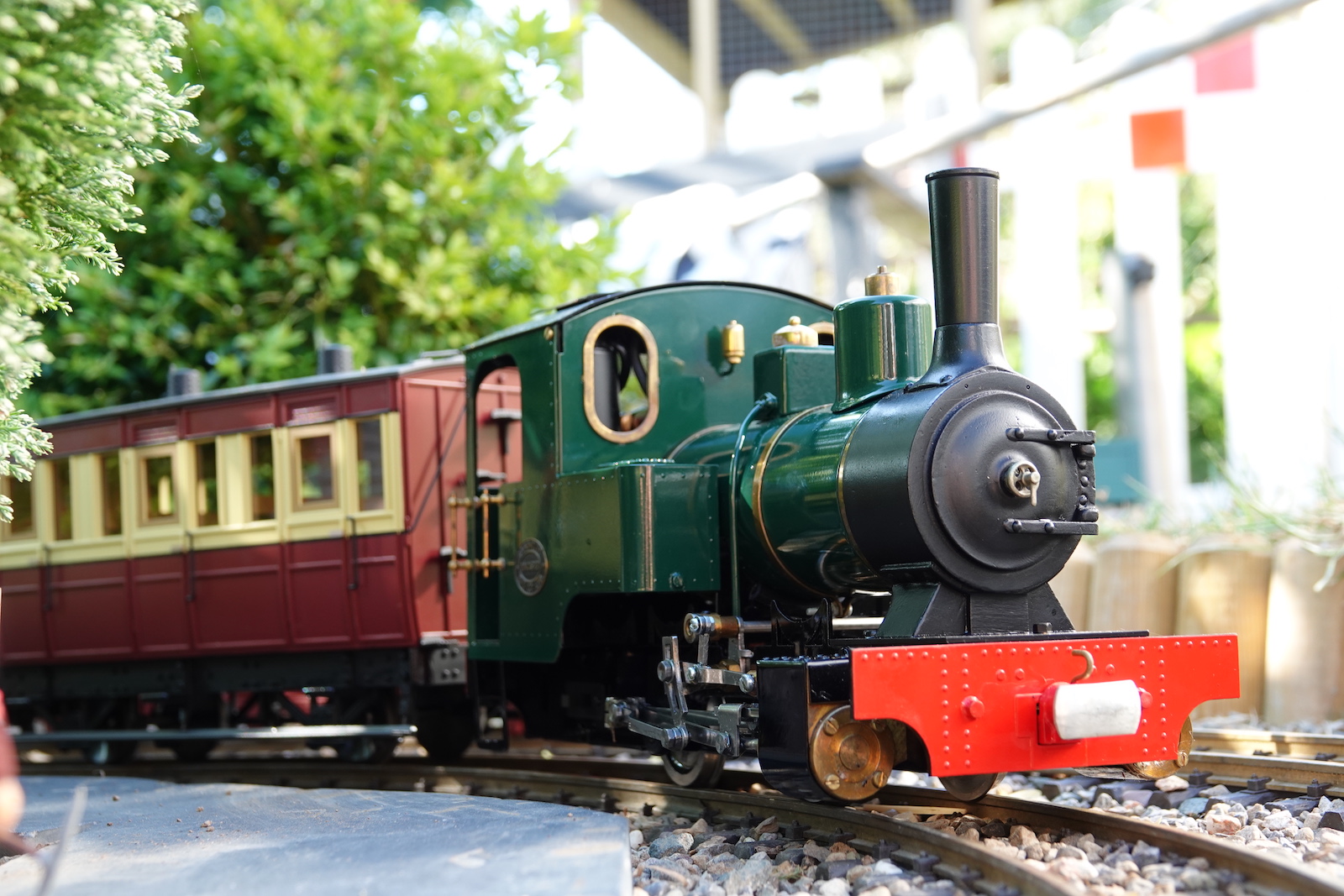 Billy arriving into Benny Halt with the last train of the day